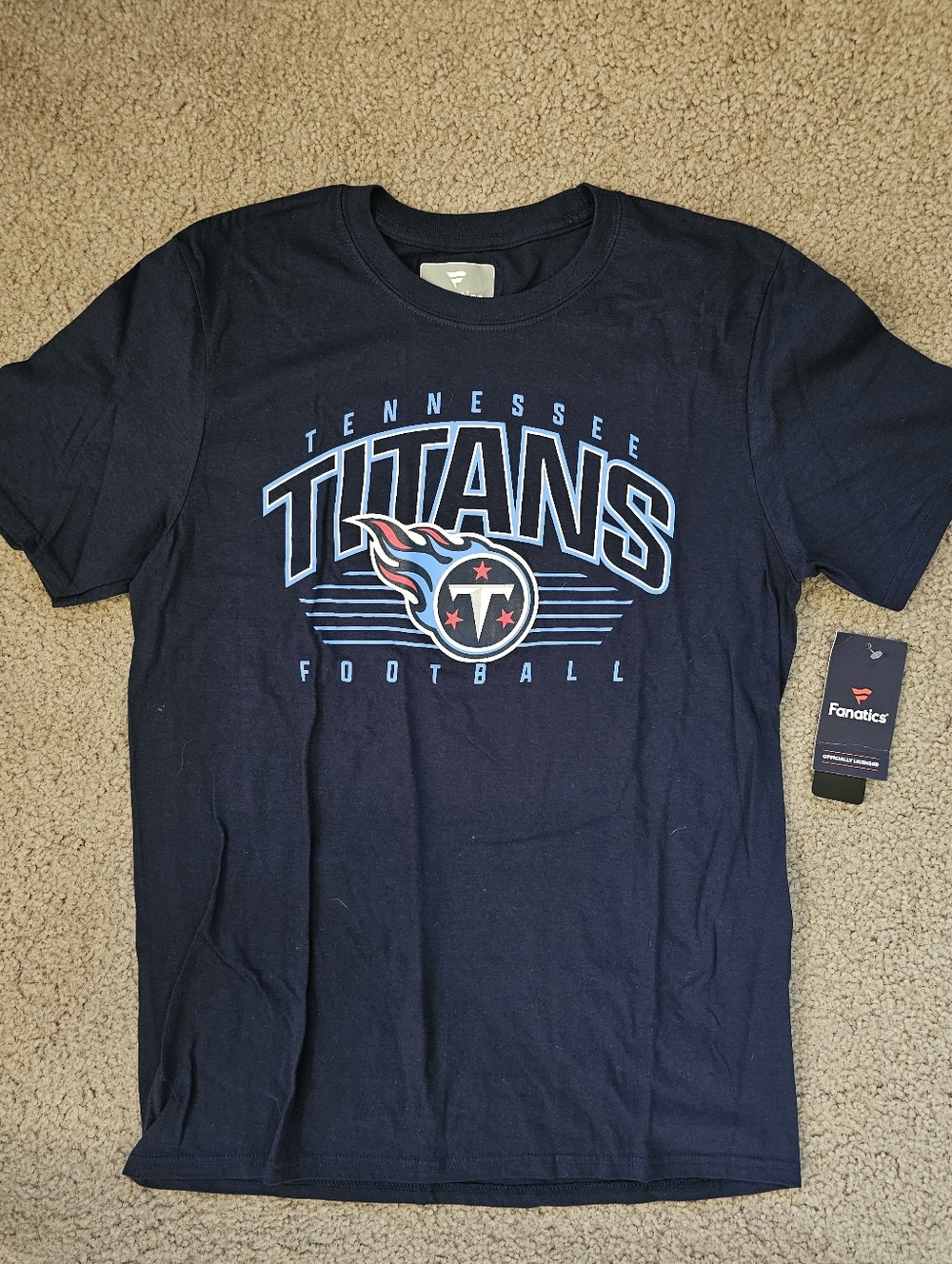 Fanatics Tennessee Titans Black and Light Blue Graphic Tee - Picture 2 of 5